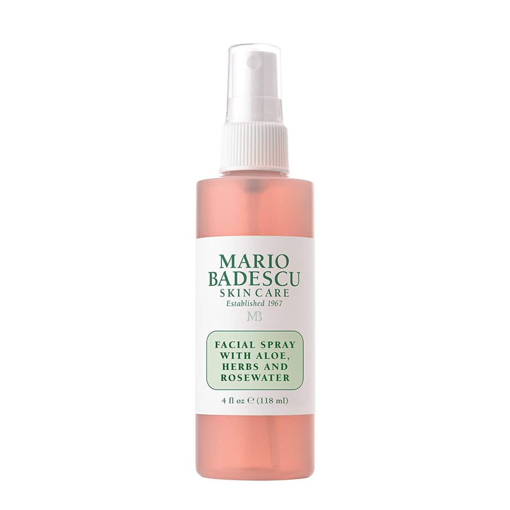 Spring 2022 makeup trends Mario Badescu facial spray